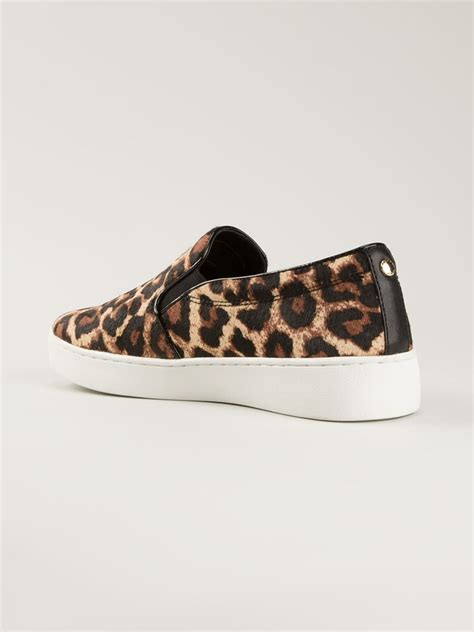 michael kors keaton leopard slip on|michael kors keaton lace up.